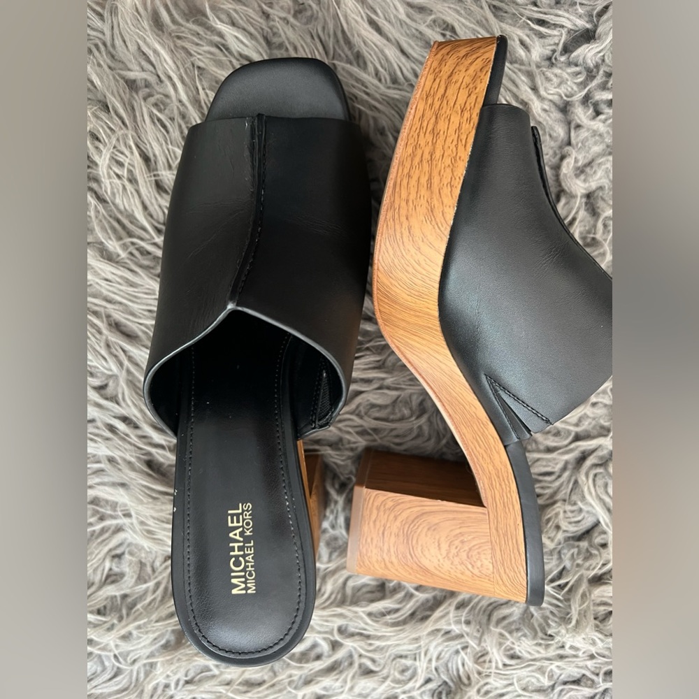 Michael Kors Women’s Black Shoes, Black, Size 8M